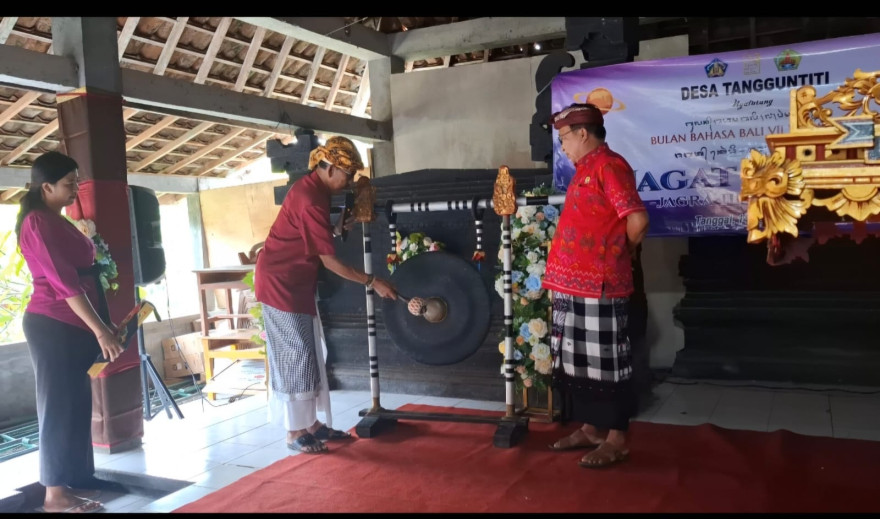 PARIKRAMA BULAN BAHASA BALI KE VII DESA TANGGUNTITI 
